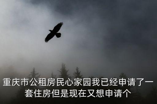 重慶市公租房民心家園我已經申請了一套住房但是現在又想申請個