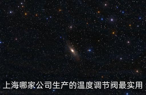 上海哪家公司生產的溫度調節閥最實用