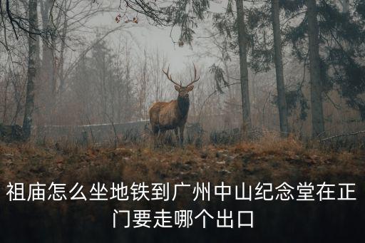 佛山祖廟去廣州中山八坐幾號(hào)線，祖廟怎么坐地鐵到廣州中山紀(jì)念堂在正門(mén)要走哪個(gè)出口