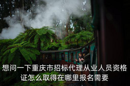 想問一下重慶市招標代理從業人員資格證怎么取得在哪里報名需要