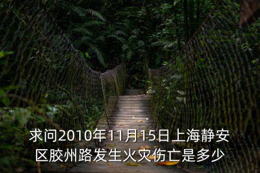 求問2010年11月15日上海靜安區膠州路發生火災傷亡是多少