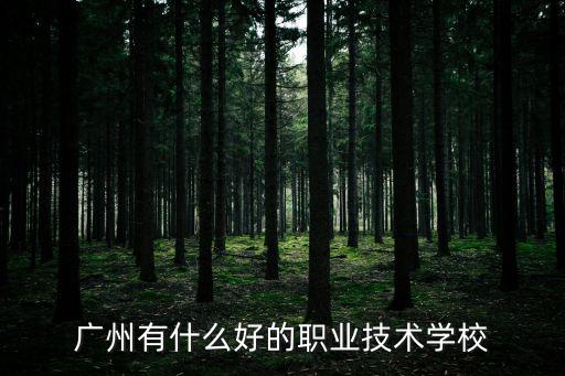 廣州有什么好的職業技術學校