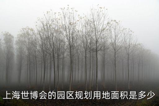 上海世博會的園區規劃用地面積是多少