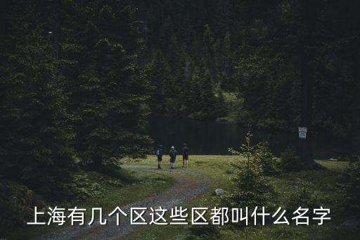 上海有幾個區(qū)這些區(qū)都叫什么名字