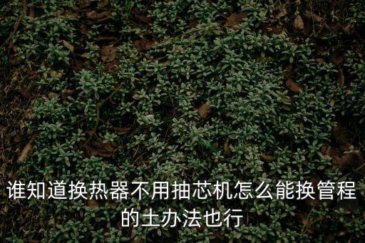 誰知道換熱器不用抽芯機怎么能換管程的土辦法也行