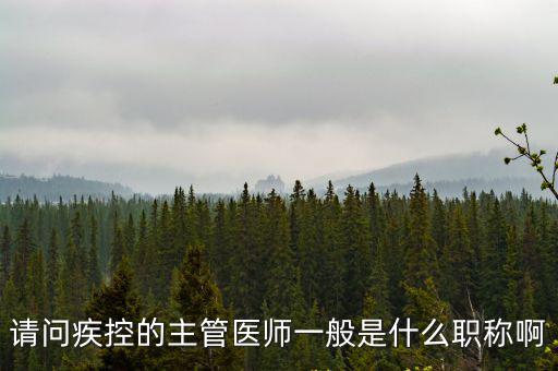 請問疾控的主管醫師一般是什么職稱啊