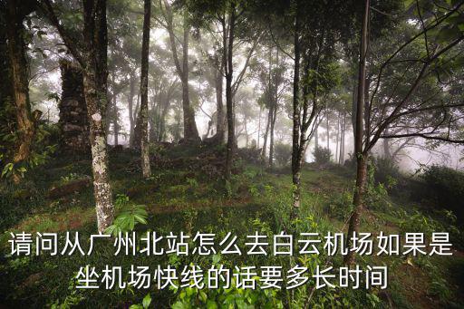 從廣州北到白云機場坐地鐵要多久，請問從廣州北站怎么去白云機場如果是坐機場快線的話要多長時間