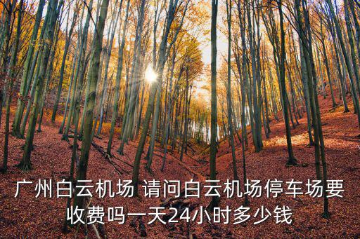 廣州白云機場 請問白云機場停車場要收費嗎一天24小時多少錢