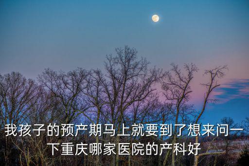重慶市冉家壩婦幼和金山產科，重慶醫院產科哪家比較的好