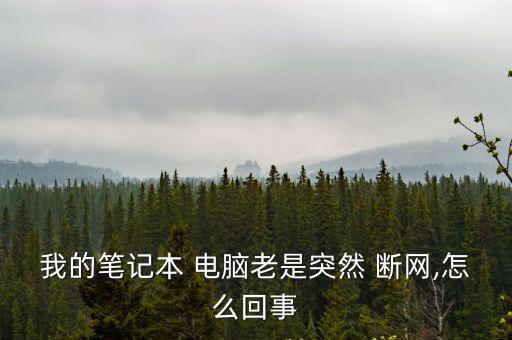 我的筆記本 電腦老是突然 斷網(wǎng),怎么回事