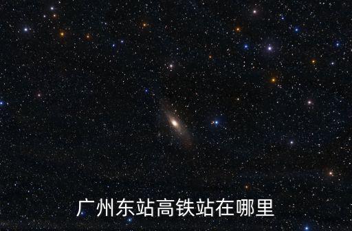 廣州東站高鐵站在哪里