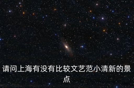 請問上海有沒有比較文藝范小清新的景點