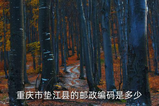 重慶市墊江縣的郵政編碼是多少