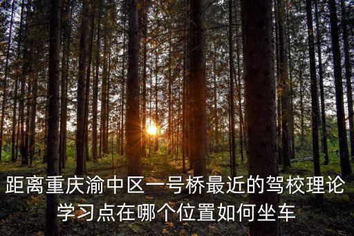 距離重慶渝中區一號橋最近的駕校理論學習點在哪個位置如何坐車