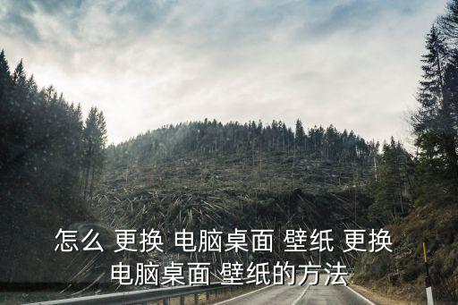怎么 更換 電腦桌面 壁紙 更換 電腦桌面 壁紙的方法