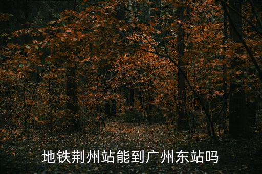 地鐵荊州站能到廣州東站嗎