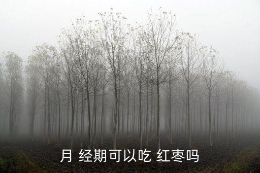 月 經期可以吃 紅棗嗎