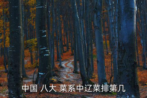 中國八大菜系排名