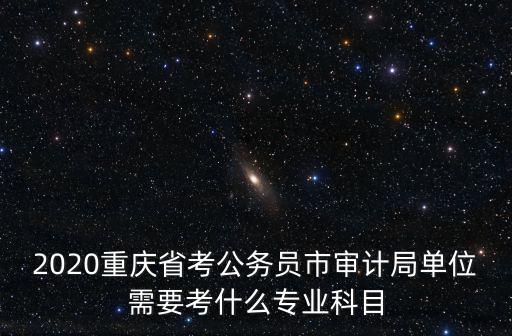 2020重慶省考公務(wù)員市審計(jì)局單位需要考什么專業(yè)科目