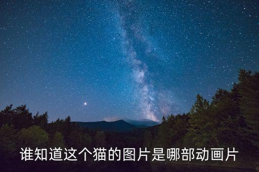 誰知道這個貓的圖片是哪部動畫片