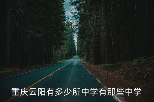 重慶云陽有多少所中學有那些中學