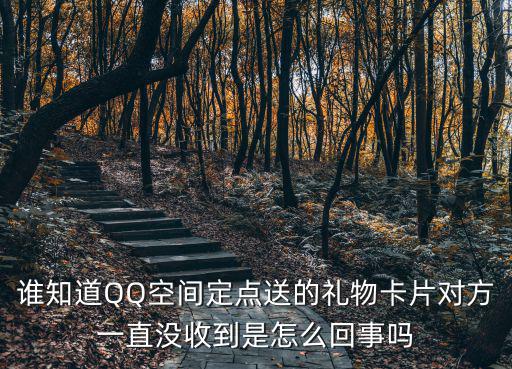 誰(shuí)知道QQ空間定點(diǎn)送的禮物卡片對(duì)方一直沒(méi)收到是怎么回事嗎