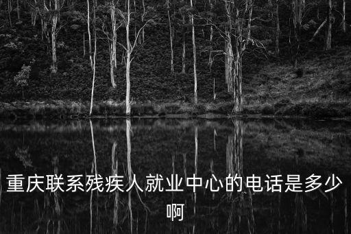 重慶聯系殘疾人就業中心的電話是多少啊