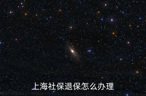 上海社保退保怎么辦理