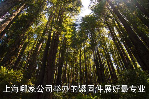 上海哪家公司舉辦的緊固件展好最專業