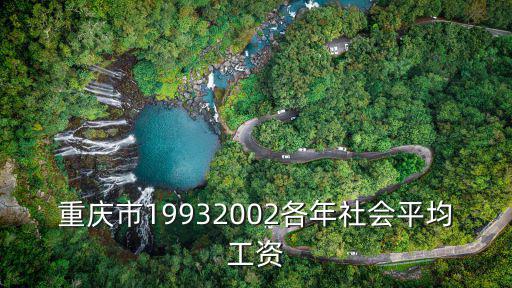 重慶市19932002各年社會平均工資