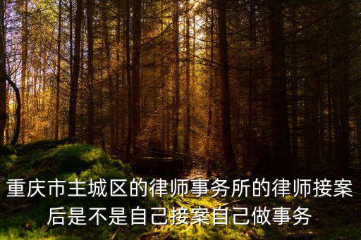 重慶市主城區的律師事務所的律師接案后是不是自己接案自己做事務