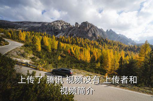  上傳了 騰訊 視頻沒有 上傳者和 視頻簡介