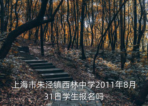 上海市朱涇鎮(zhèn)西林中學(xué)2011年8月31日學(xué)生報(bào)名嗎