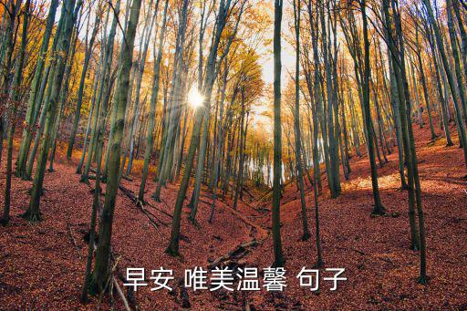 早安的唯美句子,早安句子1:你是我記憶中閃耀的春天