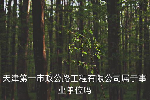 天津第一市政公路工程有限公司屬于事業單位嗎