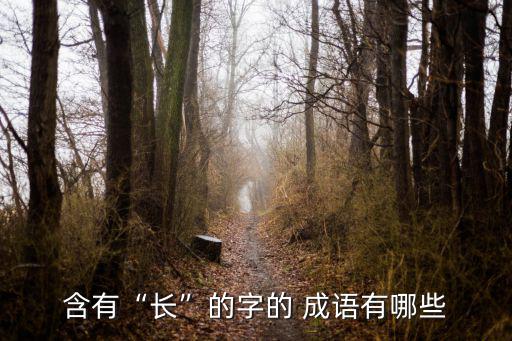 長字成語,這些成語從何而來?