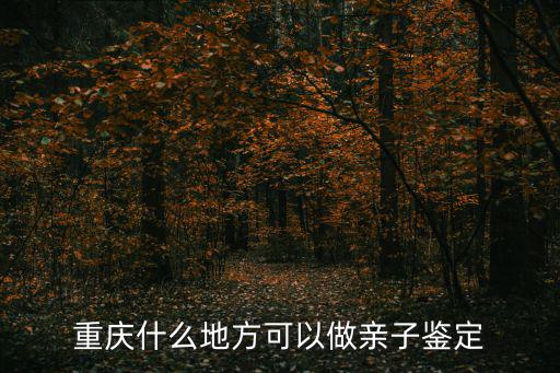 重慶市什么機構能做親子鑒定，重慶哪有做親子鑒定的