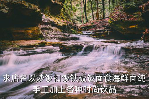 求店名以炒飯扣飯鐵板飯面食海鮮面純手工加上各種時尚飲品
