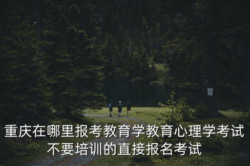 重慶在哪里報考教育學教育心理學考試不要培訓的直接報名考試