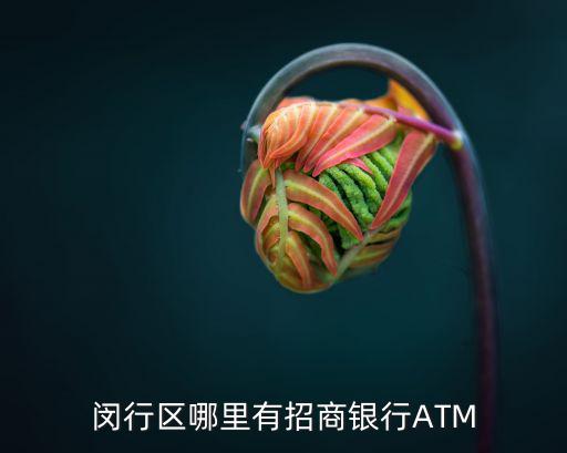 閔行區(qū)哪里有招商銀行ATM