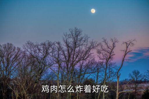  雞肉怎么炸著好吃