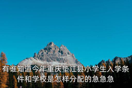 有誰知道今年重慶墊江縣小學(xué)生入學(xué)條件和學(xué)校是怎樣分配的急急急