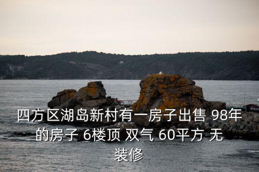 四方區湖島新村有一房子出售 98年的房子 6樓頂 雙氣 60平方 無裝修