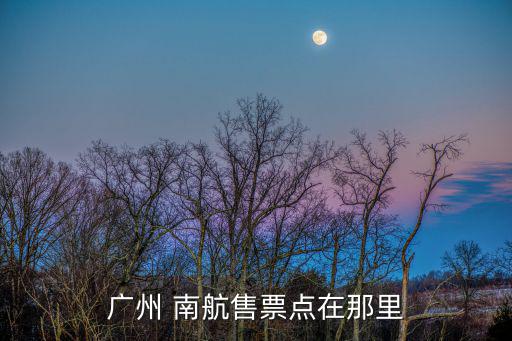 廣州 南航售票點在那里
