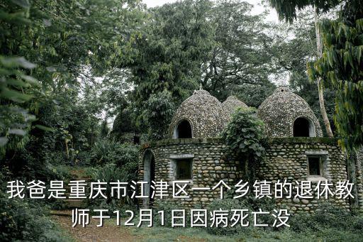 我爸是重慶市江津區一個鄉鎮的退休教師于12月1日因病死亡沒