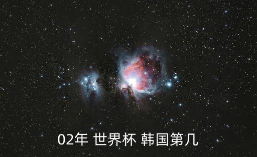 02年 世界杯 韓國第幾