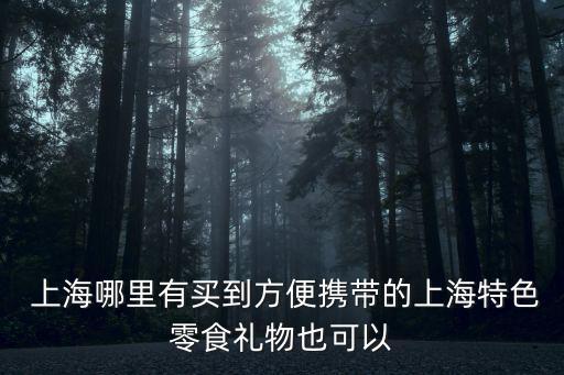  上海哪里有買到方便攜帶的上海特色零食禮物也可以