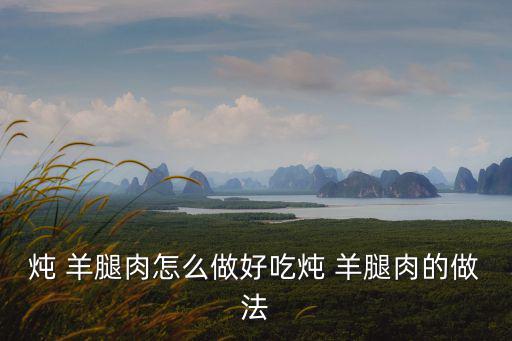 羊腿肉的做法,紅燒羊腿肉的做法