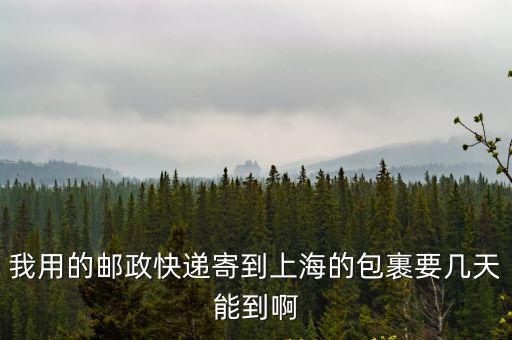 我用的郵政快遞寄到上海的包裹要幾天能到啊
