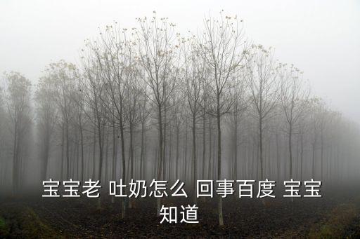  寶寶老 吐奶怎么 回事百度 寶寶知道